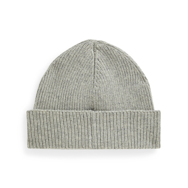 Andover Heather Polo Bear Rib-Knit Beanie Polo Ralph Lauren 2