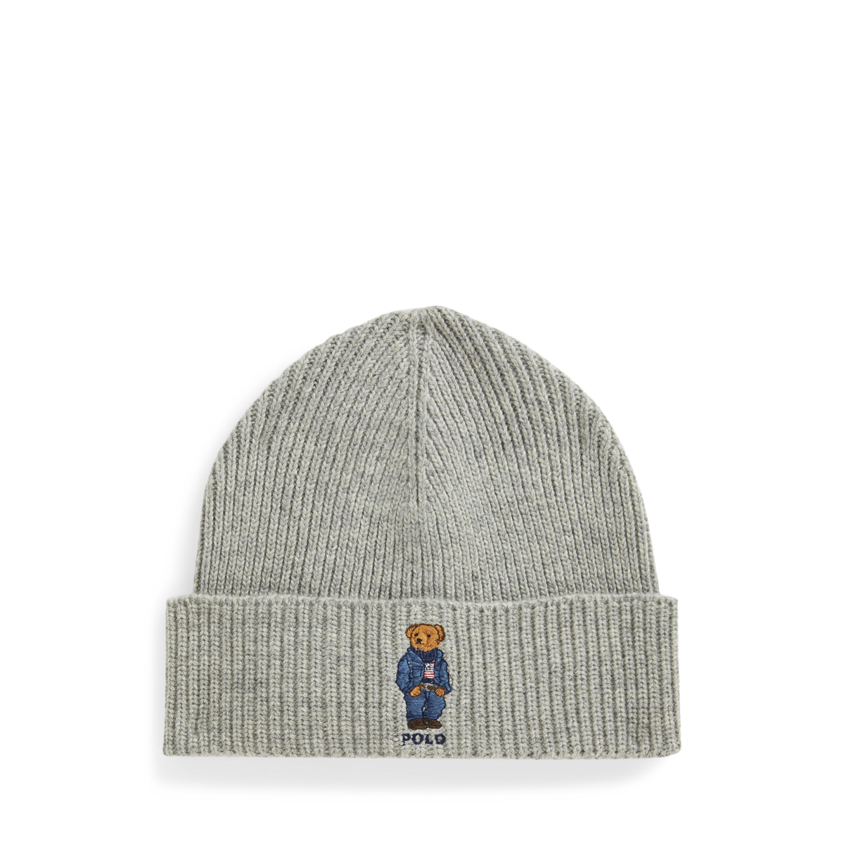 Polo Bear Rib Knit Beanie