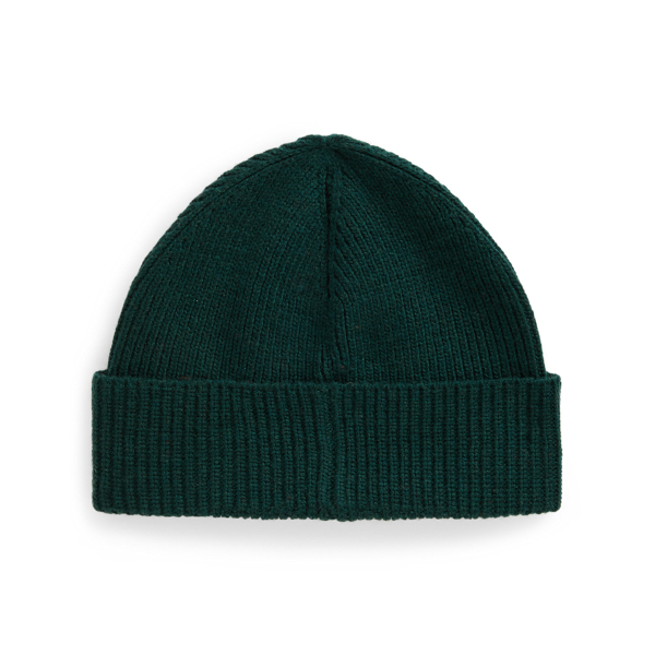 College Green Polo Bear Rib-Knit Beanie Polo Ralph Lauren 2