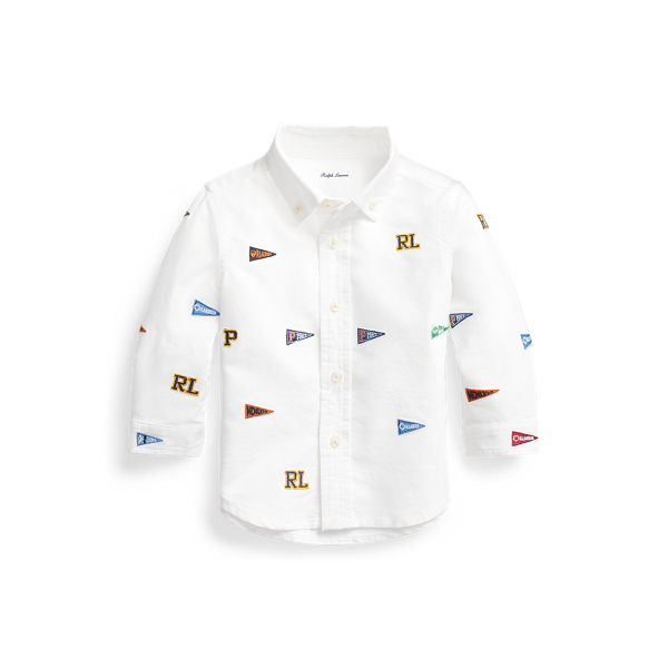 Embroidered Cotton Oxford Shirt