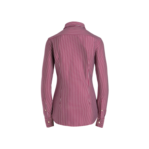 Dark Berry/White Striped Long-Sleeve Shirt Polo Ralph Lauren 2