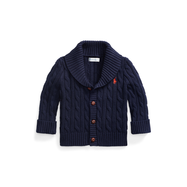 Cable-Knit Cotton Cardigan