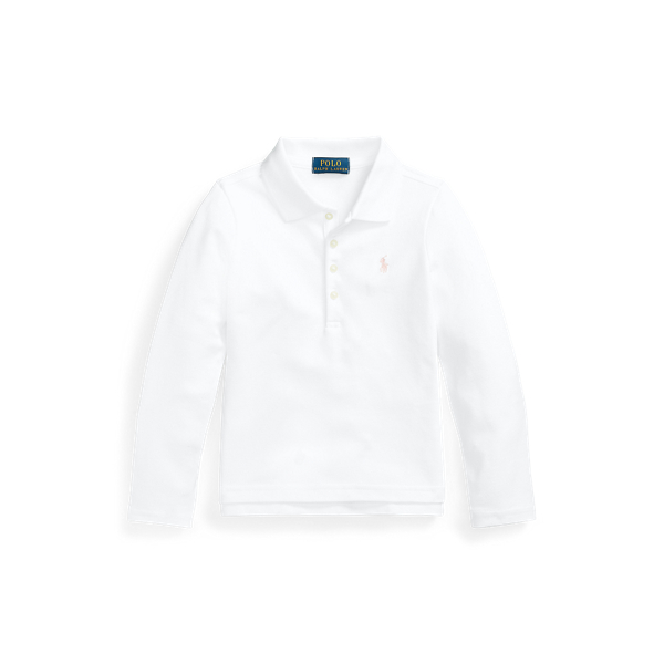 Stretch Cotton Mesh Polo Shirt