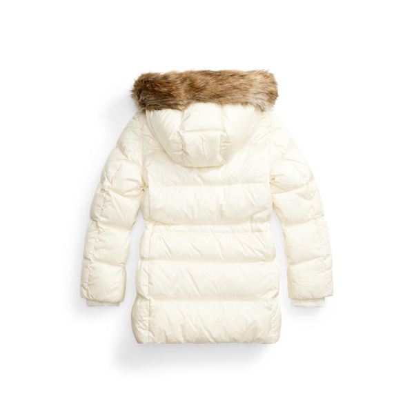 Herbal Milk Faux-Fur Quilted Down Jacket Girls 7-14 Years 2