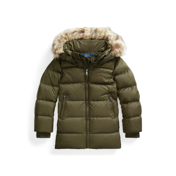 Veste matelass&eacute;e en fausse fourrure