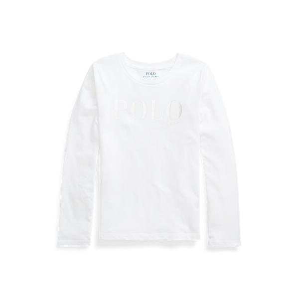 Metallic-Logo Cotton Jersey Tee