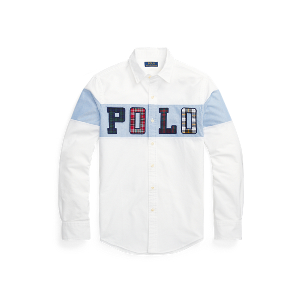 4280 Bsr White Slim Fit Logo Oxford Shirt Polo Ralph Lauren 2