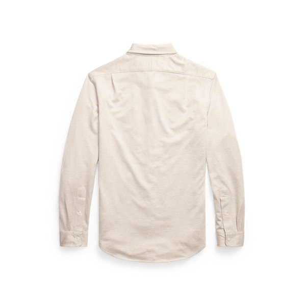 Caf&eacute; Tan Herringbone Slim Fit Herringbone-Knit Shirt Polo Ralph Lauren 2