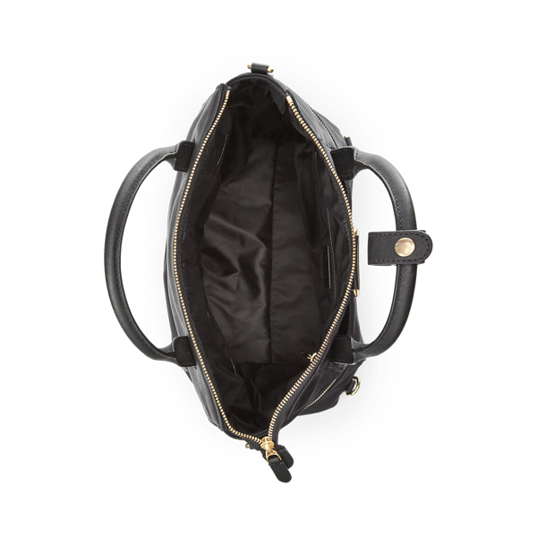 Black Nylon Medium Convertible Backpack Lauren 5