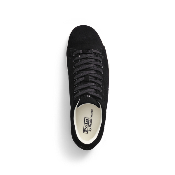 Black Wilton Suede Trainer Polo Ralph Lauren 4