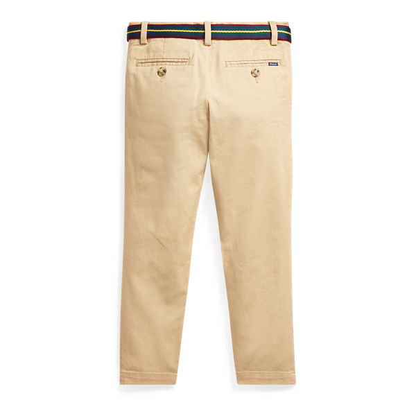 Classic Khaki Belted Stretch Skinny Chino Trouser Boys 1.5-6 Years 2