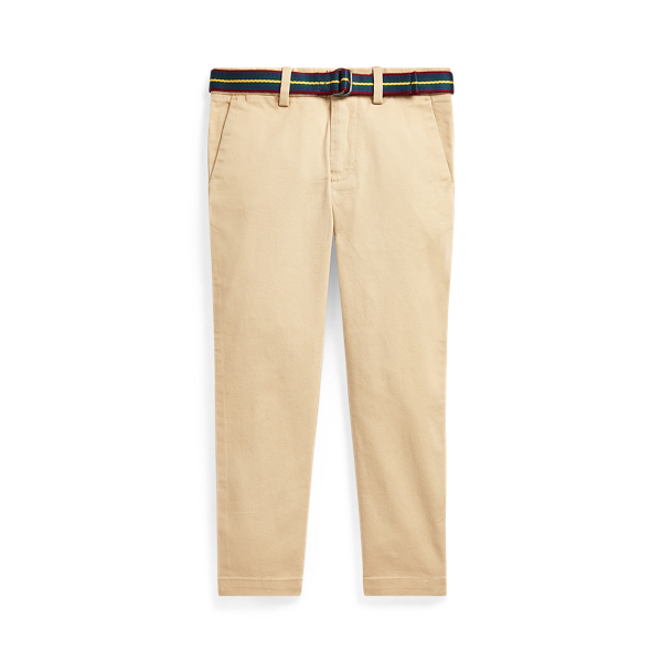 Belted Stretch Skinny Chino Trouser