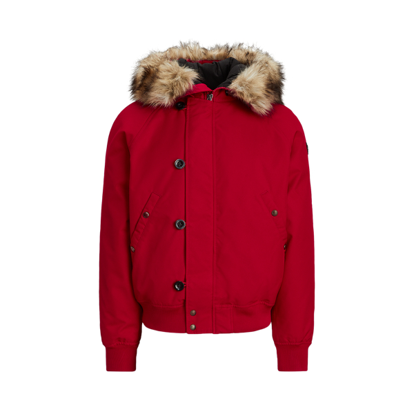 Faux-Fur-Trim Down Jacket Polo Ralph Lauren 1