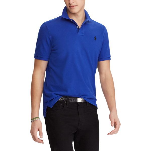 Custom-Slim-Fit Piqu&eacute;-Poloshirt Polo Ralph Lauren in Rugby-Royal 3