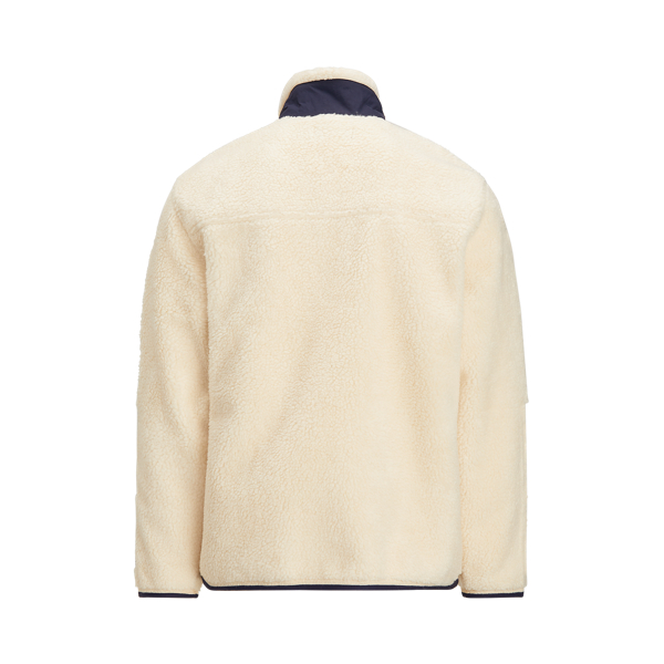 Winter Cream/Cruise Navy Wind-Blocking Hybrid Jacket Polo Ralph Lauren 2