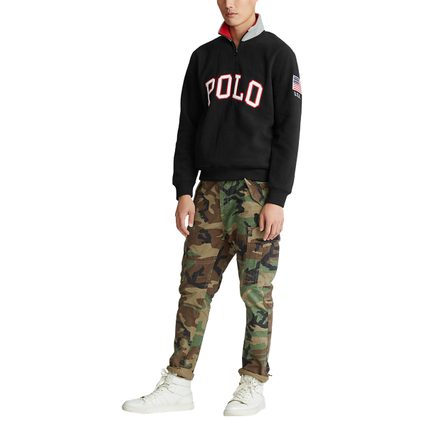 Black Polo Quarter-Zip Sweatshirt Polo Ralph Lauren 3