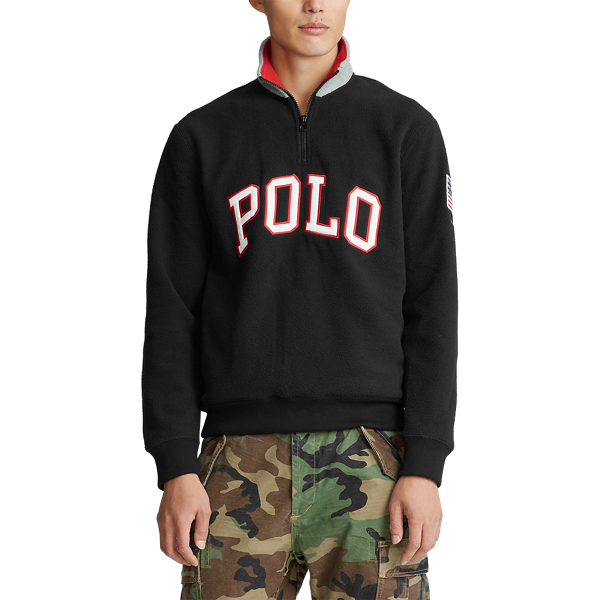 Black Polo Quarter-Zip Sweatshirt Polo Ralph Lauren 4