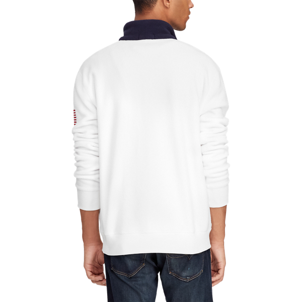 White Polo Quarter-Zip Sweatshirt Polo Ralph Lauren 5