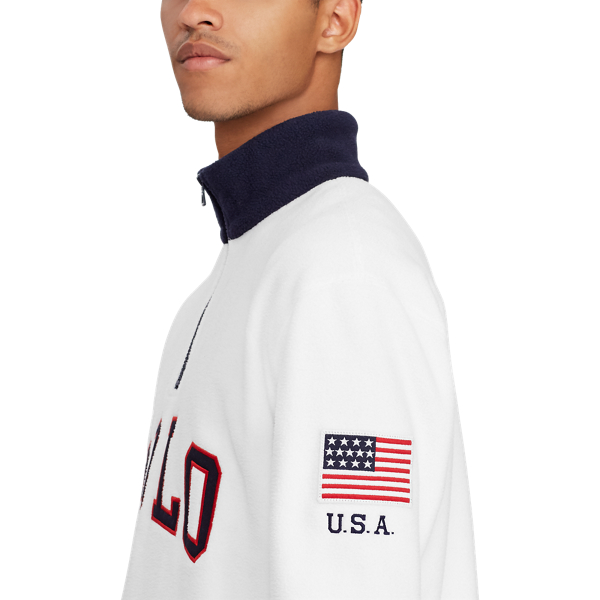 White Polo Quarter-Zip Sweatshirt Polo Ralph Lauren 6