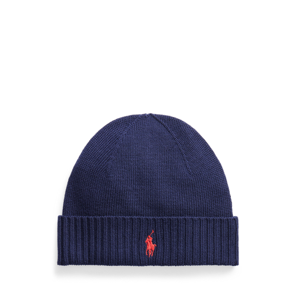 Ribbed-Cuff Wool Hat Polo Ralph Lauren 1