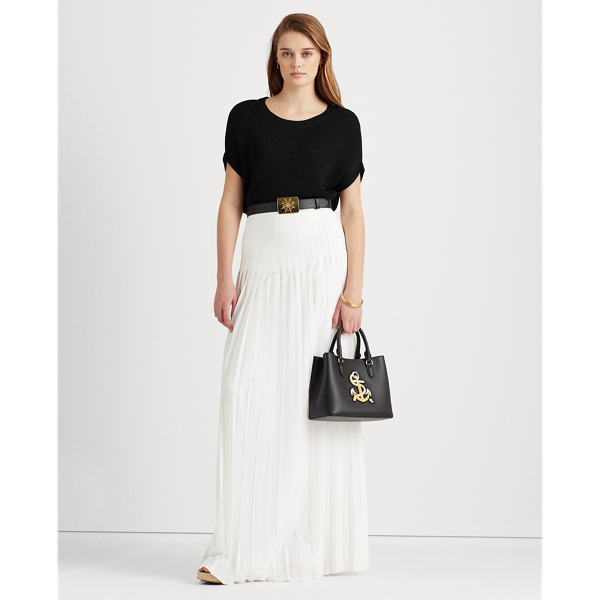 Black Cotton-Blend Short-Sleeve Jumper Lauren 4