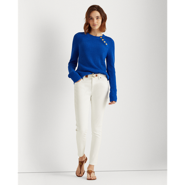 Pacific Royal Button-Trim Cotton Jumper Lauren 4