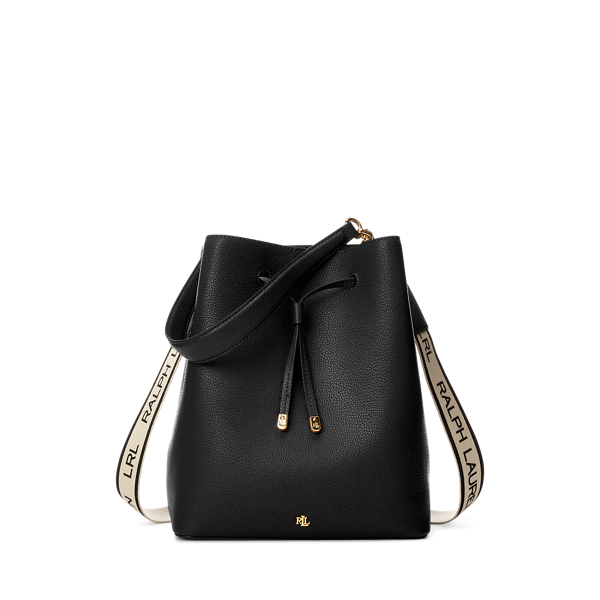 Ralph lauren leather debby drawstring bag on sale