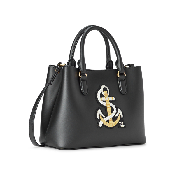 Black Bullion Mini Marcy II Satchel Lauren 3