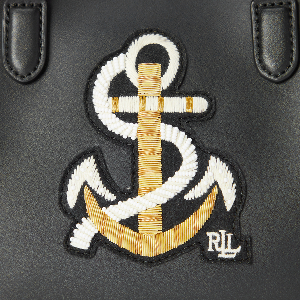 Black Bullion Mini Marcy II Satchel Lauren 6