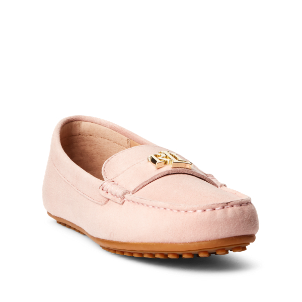 Dusty Pink Barnsbury Suede Loafer Lauren 2