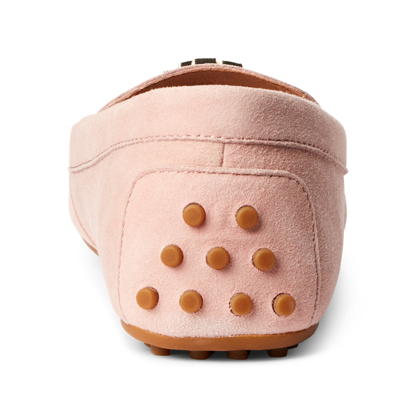 Dusty Pink Barnsbury Suede Loafer Lauren 3