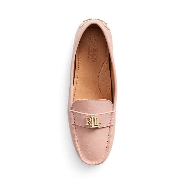 Dusty Pink Barnsbury Suede Loafer Lauren 4