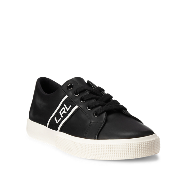 Black Janson II Burnished Leather Sneaker Lauren 2