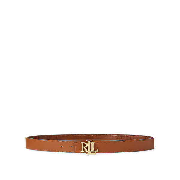 Deep Saddle Tan/Deep Sddl Reversible Leather Belt Lauren 3
