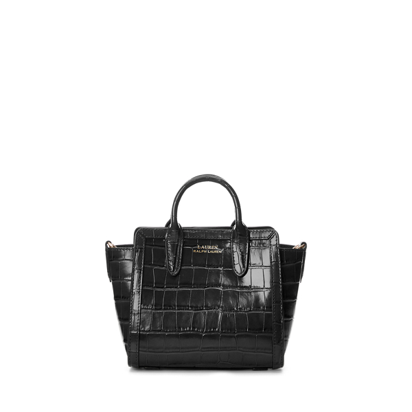 Embossed Leather Small Tyler Tote Lauren 1