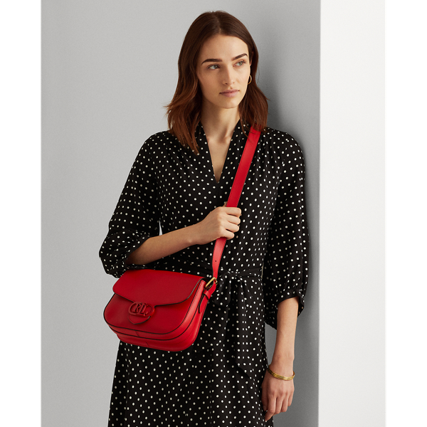 Candy Red Leather Medium Addie Crossbody Lauren 7