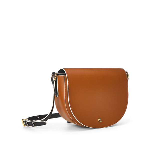 Lauren Tan/Black/Vanilla Leather Medium Crossbody Lauren 3
