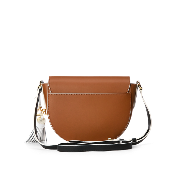 Lauren Tan/Black/Vanilla Leather Medium Crossbody Lauren 4