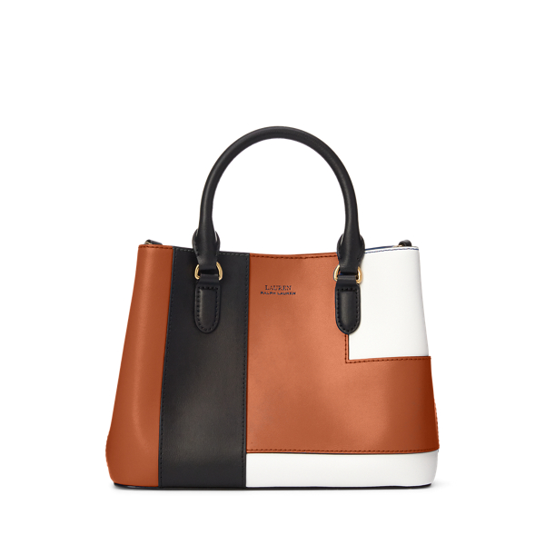 Leather Mini Patchwork Marcy II Satchel Lauren em 1