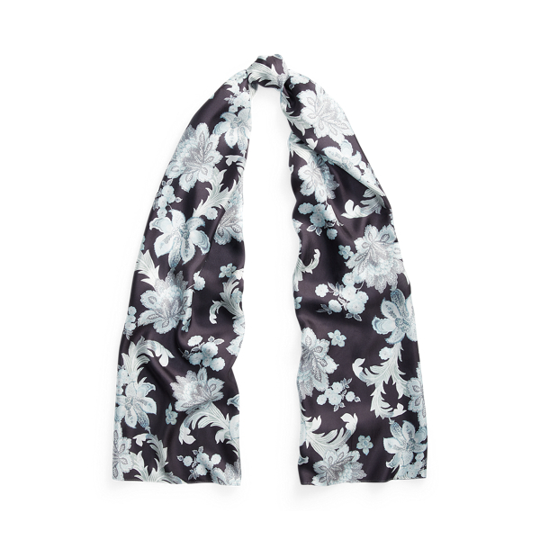 Anjali Oblong Silk Twill Scarf Lauren 1