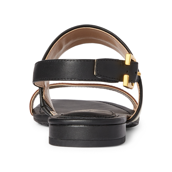 Deepsaddletan/Vanilla/Bla Kristi Nappa Leather Sandal Lauren 3