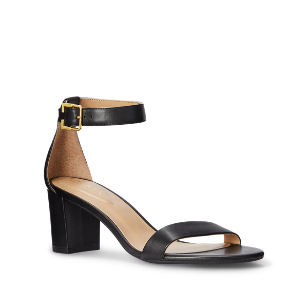 Black Waverli Nappa Leather Sandal Lauren 2