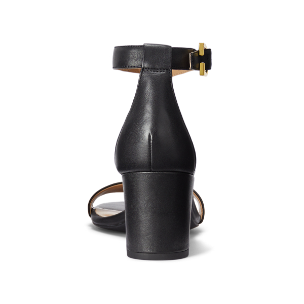 Black Waverli Nappa Leather Sandal Lauren 3