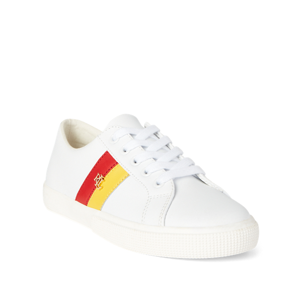 White/Gold/Red Janson II Action Leather Trainer Lauren 2