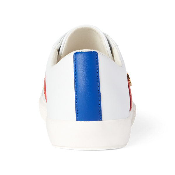 White/Gold/Red Janson II Action Leather Trainer Lauren 3