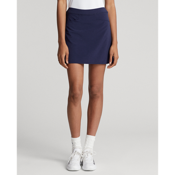 Refined Navy Back-Pleated Stretch Skort RLX Golf 4