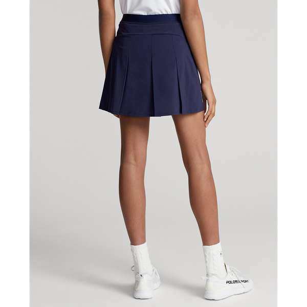 Refined Navy Back-Pleated Stretch Skort RLX Golf 5