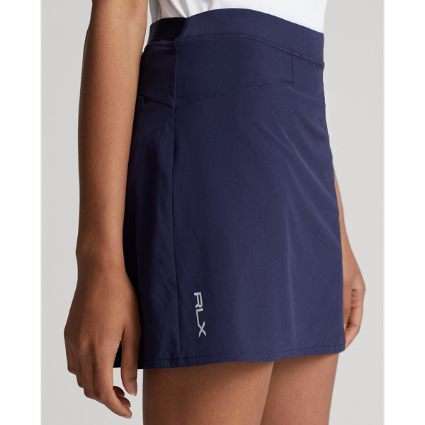 Refined Navy Back-Pleated Stretch Skort RLX Golf 6