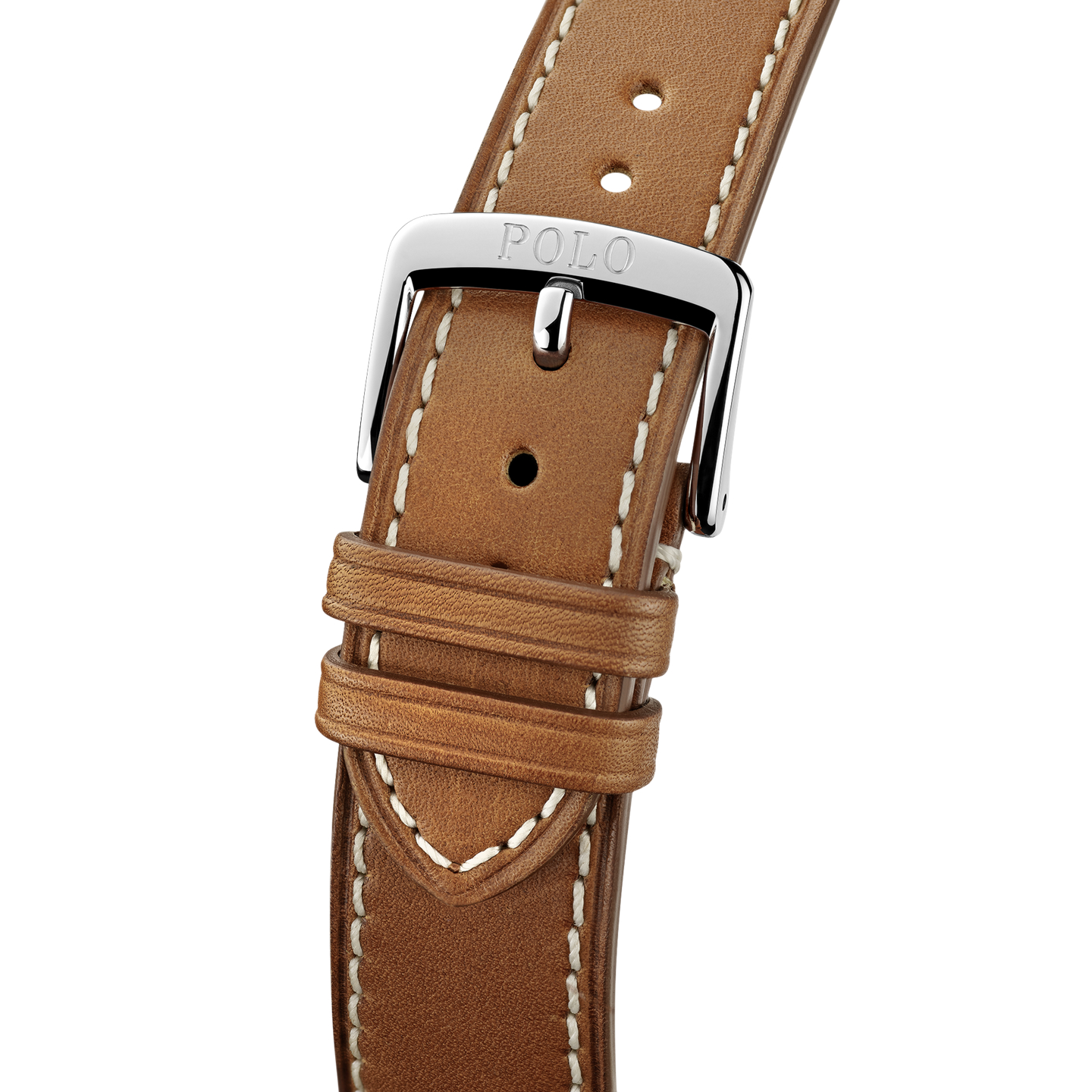 Мужские джинсы Ralph Lauren 42 MM Denim Polo Bear Steel White Dial, цвет: Белый — фото 7