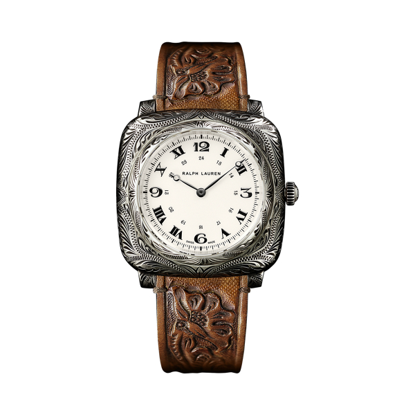 Ralph Lauren クロック Cushion 42 MM Engraved Sterling Watch